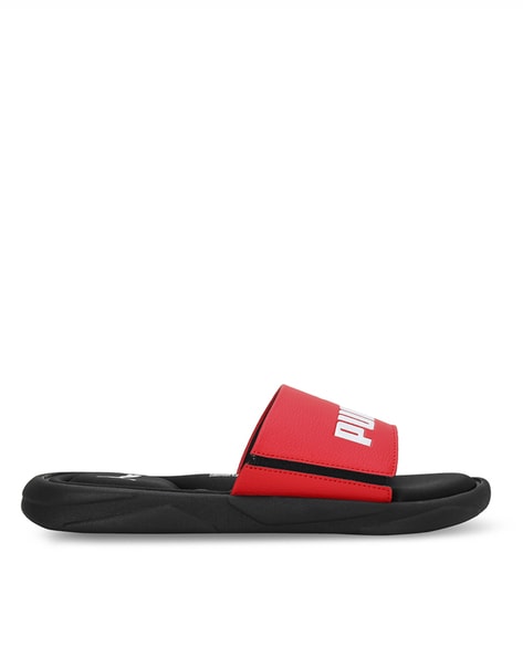 Typographic Print Stylised Toe Flip-Flops