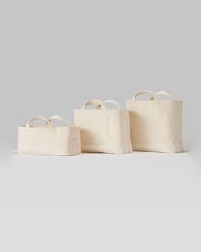 Canvas Handled Slim Rectangular Basket-image-40