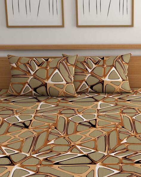 Buy Beige Bedsheets for Home & Kitchen by CG HOMES Online