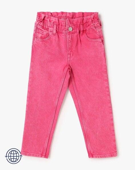 Cotton On Girls Pink Denim Jeans Size 5 - beyond exchange