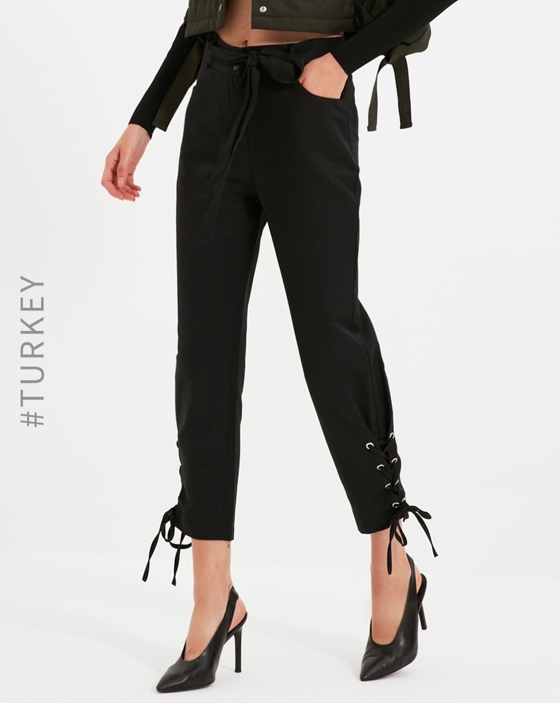 Buy Black Trousers & Pants for Women by TRENDYOL Online