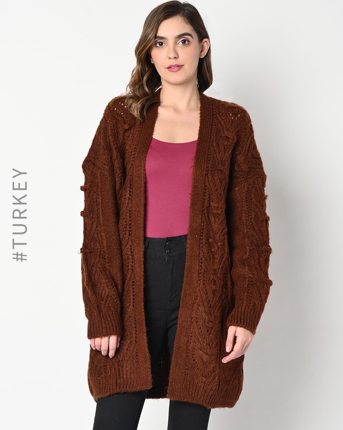 Buy Burgundy Sweaters & Cardigans for Women by Oxxo Online