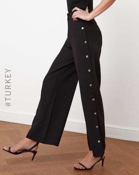 Buy Black Trousers & Pants for Women by TRENDYOL Online