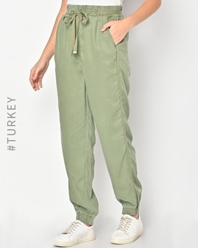 Buy Green Trousers & Pants for Women by Outryt Online