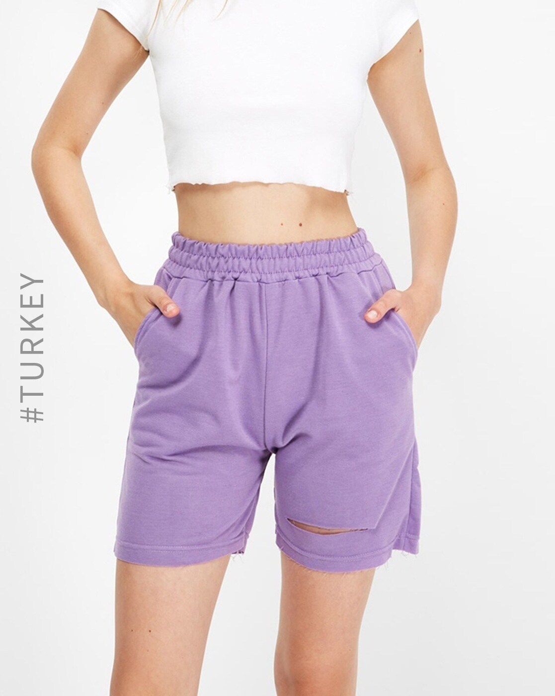 Lavender store shorts womens