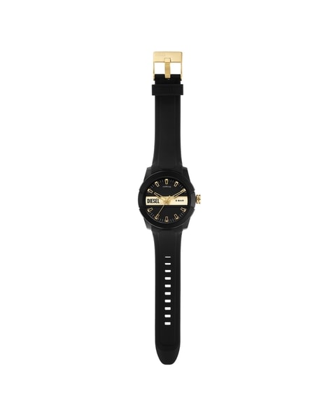 Buy DIESEL Double Up Analogue Watch with Silicone Strap DZ1997 | Black  Color Men | AJIO LUXE