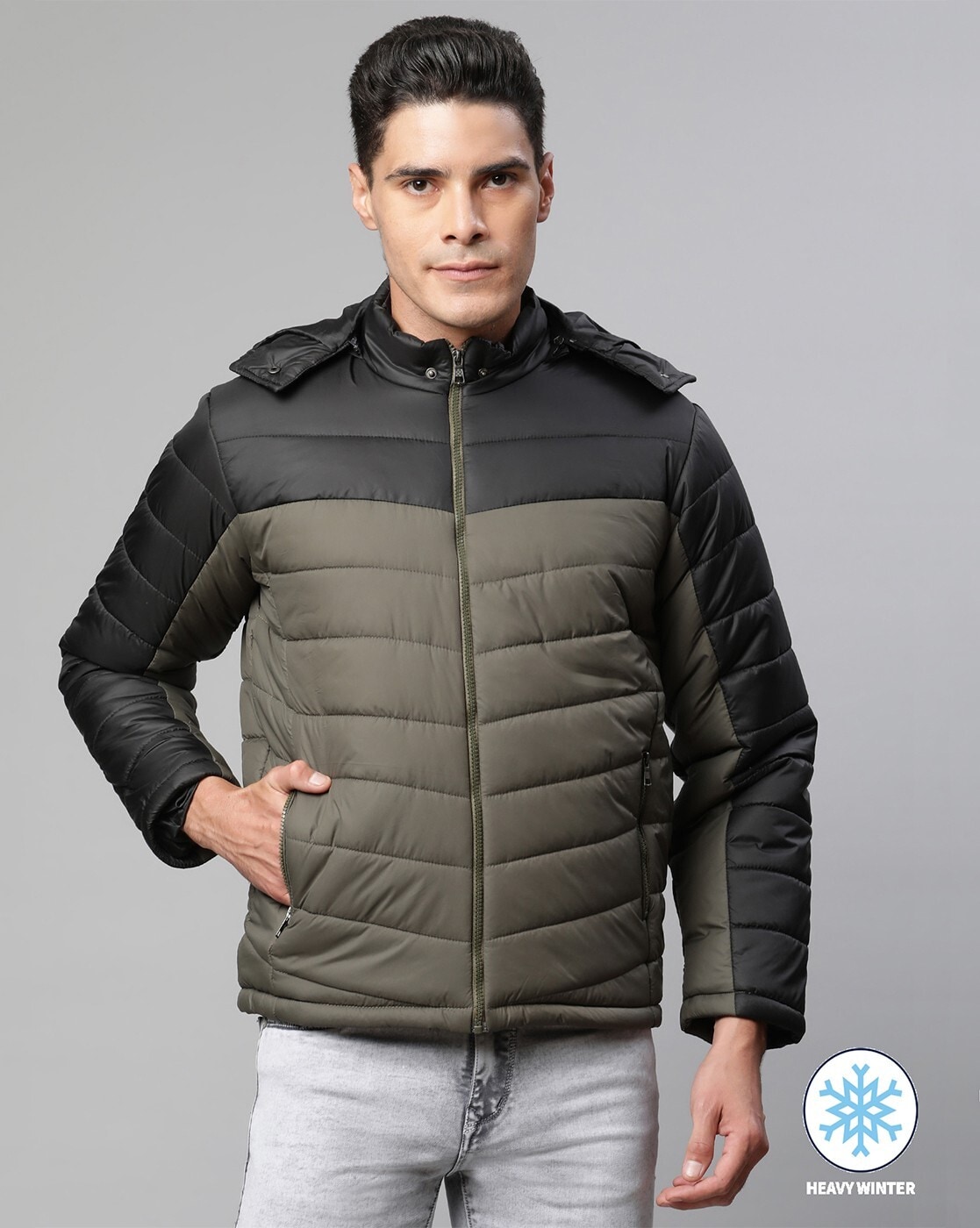 Casual Wear Mens Grey Full Sleeve Puffer Jacket at best price in Hisar |  ID: 20966398473