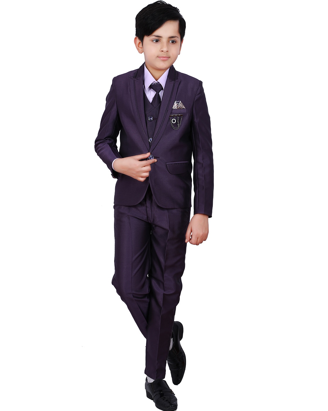 Buy Blackberrys Purple Slim Fit Self Pattern Three Piece Suit for Mens  Online @ Tata CLiQ