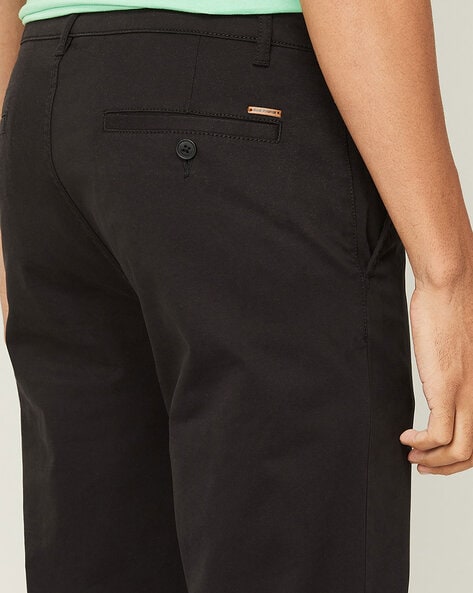 Buy Enmozz Men Black Cotton Lycra Blend Casual Trousers Online at Best  Prices in India - JioMart.