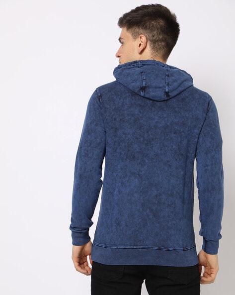 washed cotton hoodie