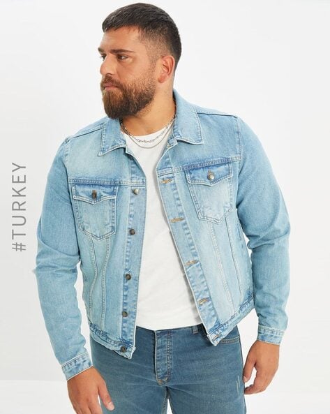 Men Blue Denim Jackets - Buy Men Blue Denim Jackets online in India