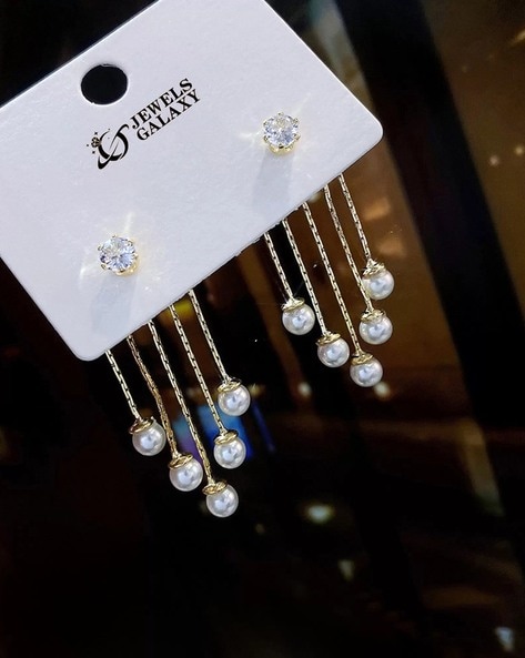 Buy Gold Earrings for Women by Jewels galaxy Online