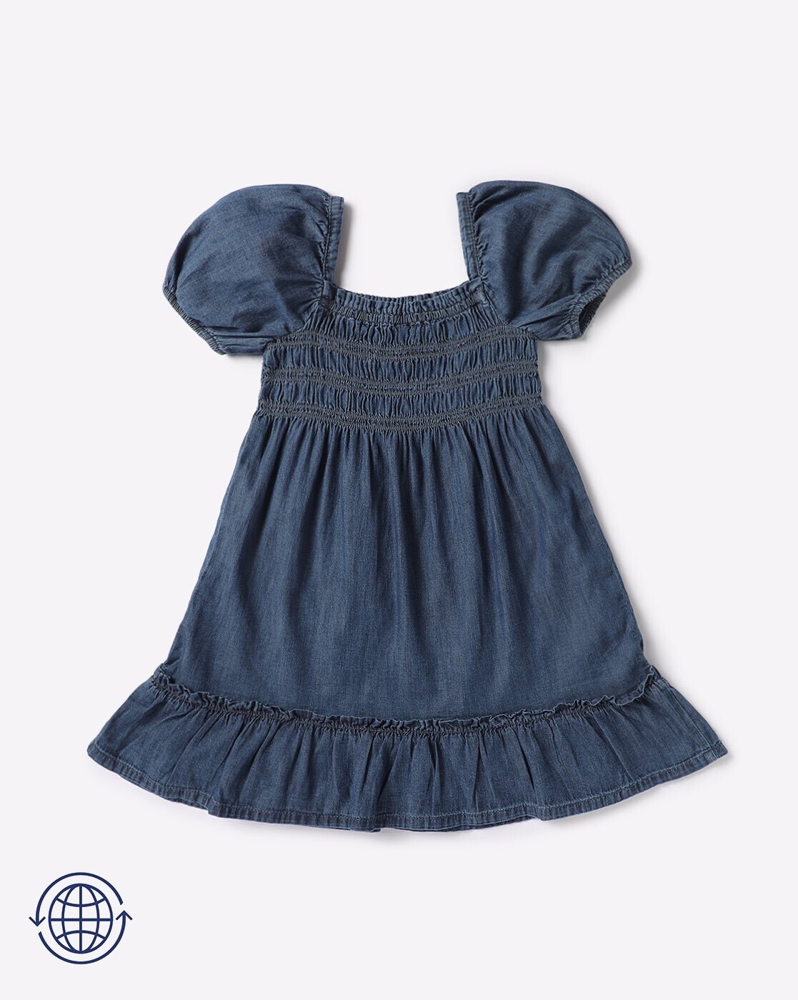 Girls Clothing | Beautiful Denim Dress For Baby Girl | Freeup-daiichi.edu.vn