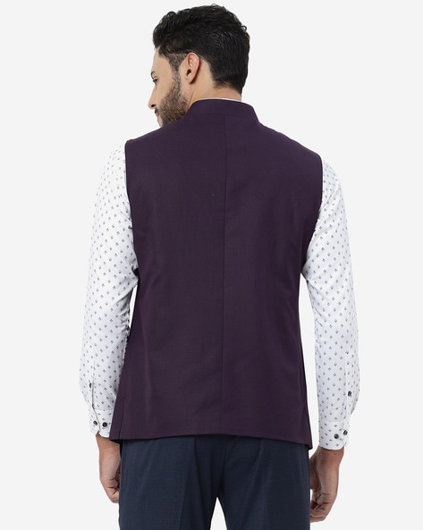 Buy Purple 3 Piece Ethnic Suit for Men by Modi Jacket Online Ajio