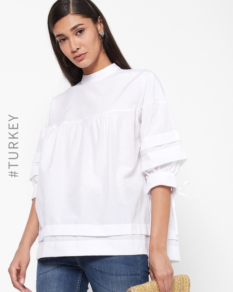 Buy White Tops for Women by TRENDYOL Online