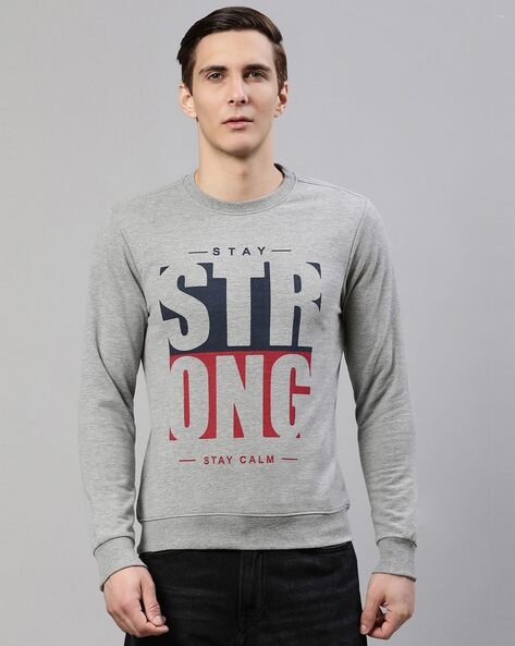 Roxtar Typographic Print Slim Fit Sweatshirt