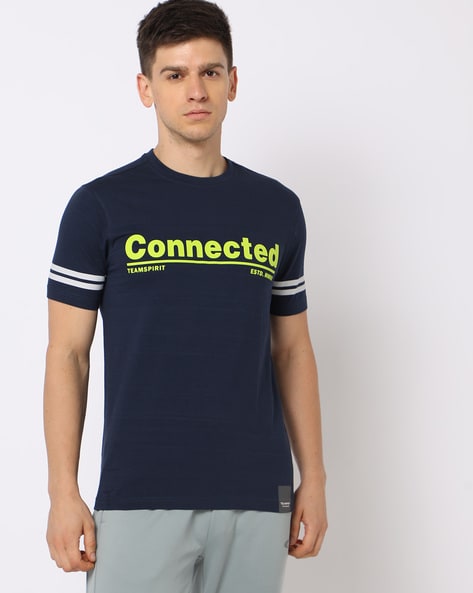 Buy Navy Blue Tshirts for Men by Teamspirit Online