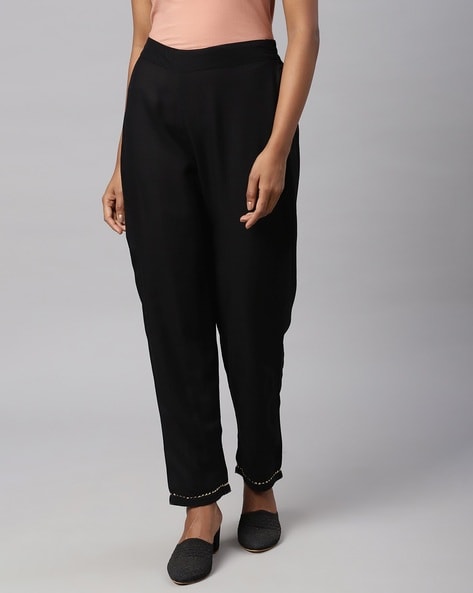 Pants with Embellished Hem Price in India