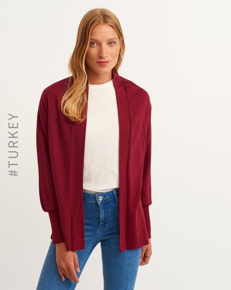 Buy Burgundy Sweaters & Cardigans for Women by Oxxo Online