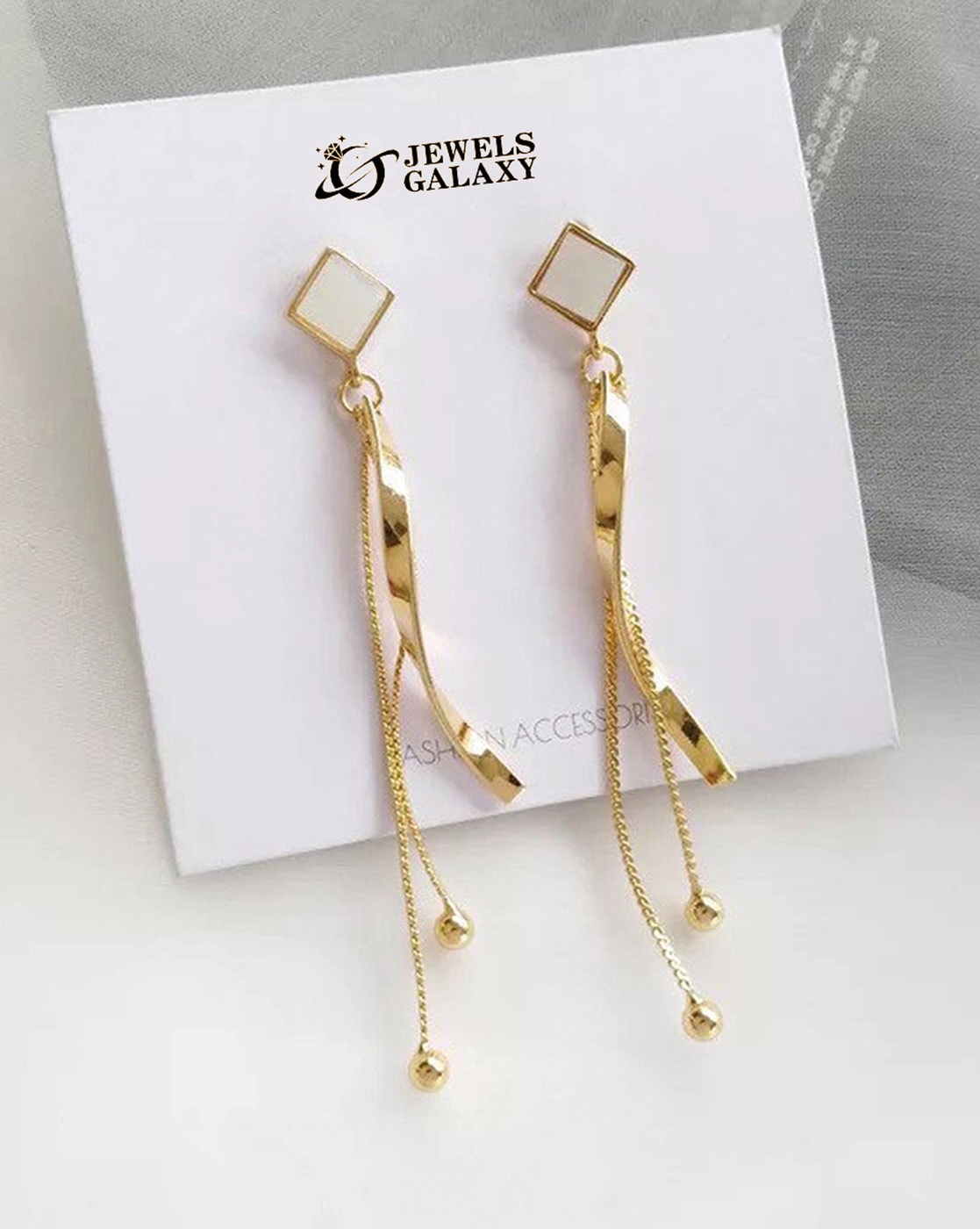 Aspiring Small Gold Imitation Earrings For Teen Girls With Cute Beads  Online ER1345