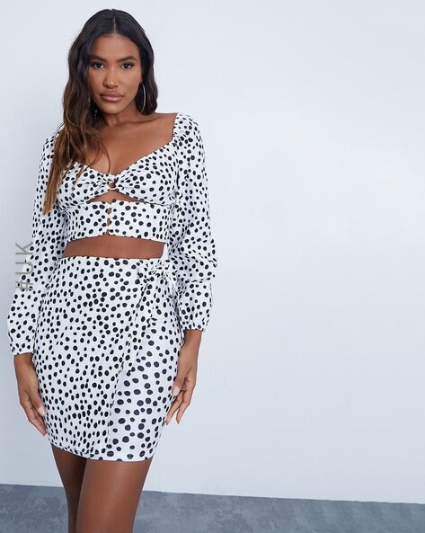 Polka dot shop skirt online