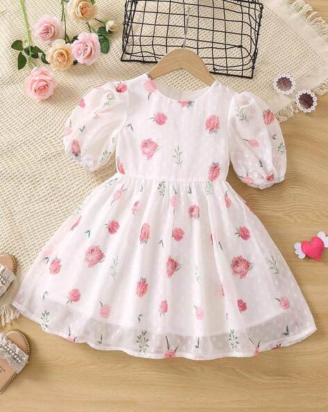 Floral frock design store for baby girl