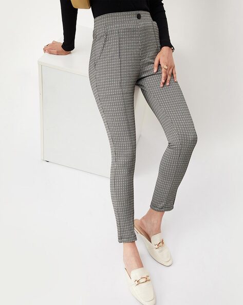 Buy Marks & Spencer Women Animal Printed Tapered Fit High Rise Trousers -  Trousers for Women 24318836 | Myntra