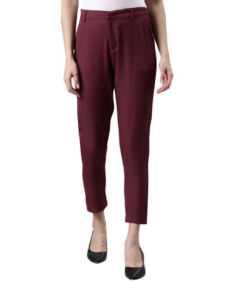 Buy Go Colors Ankle-Length Pants with Insert Pockets at Redfynd