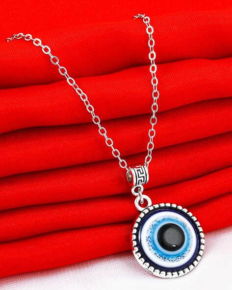 Stainless Steel Rose Gold Evil Eye Necklace at Rs 150/piece in Mumbai | ID:  2848968707955