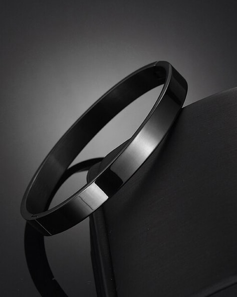 Buy Online Leather Black Stylish wrist band Leather Bracelet | jewellery  for men | menjewell.com