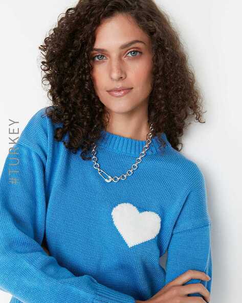 Buy Blue Sweaters & Cardigans for Women by TRENDYOL Online