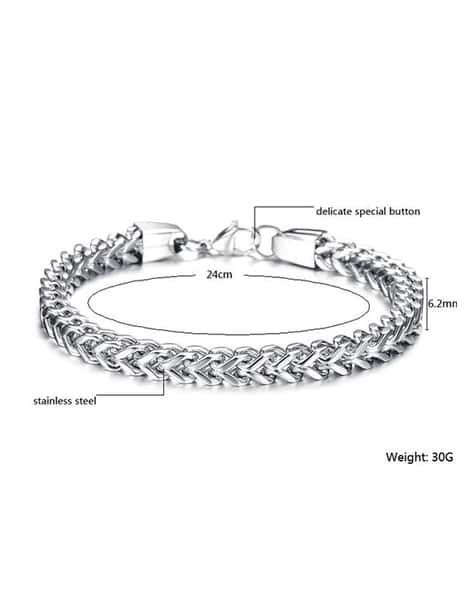 Buy Silver-Toned Bracelets & Kadas for Men by Thrillz Online