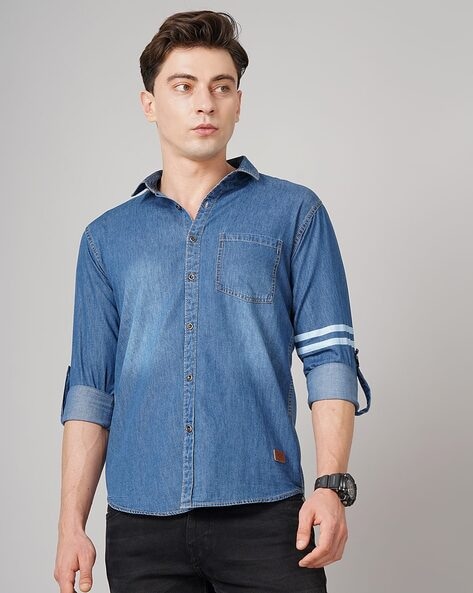 Buy Blue Shirts for Men by Owen Hart Online