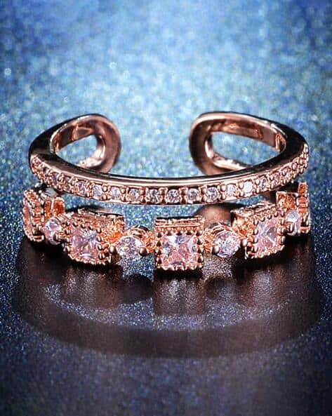 Estele Rings Rose Gold Plated Finger Ring Design For Women Buy