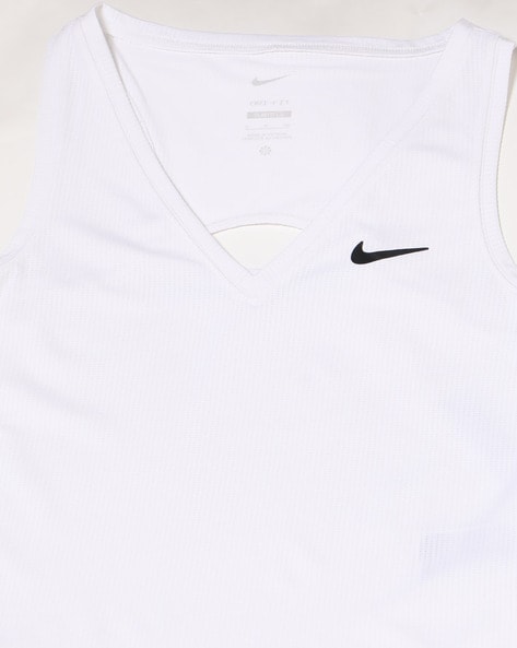 White nike v neck sale