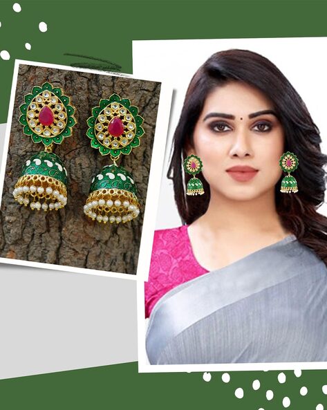 Buy Pear Kundan Stud Earrings online-KARAGIRI | FESTIVE SALE – Karagiri  Global