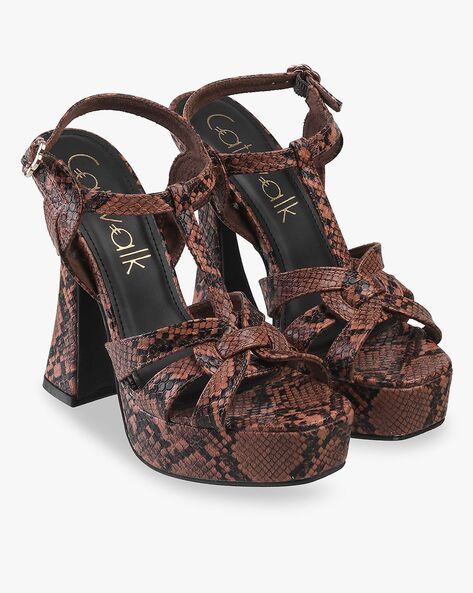 Catwalk Women's Black Block Heel Sandals Fashion : Amazon.in: Shoes &  Handbags-omiya.com.vn