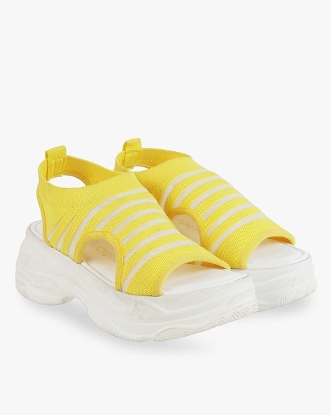 Buy Yellow Heeled Sandals for Women by CATWALK Online