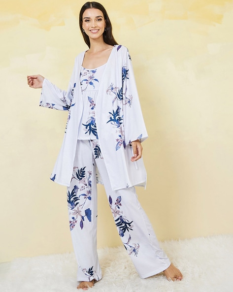 Buy Blue Night LoungeWearSets for Women by Styli Online Ajio