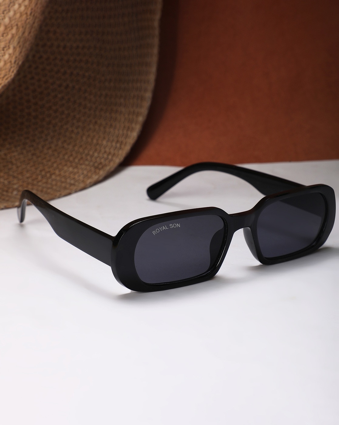 Buy Royal Son Men Wrap Around Polarized Uv Protection Sunglasses Black Lens  (medium)-chi00109-c1 Online