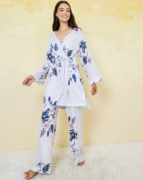 Buy Blue Night LoungeWearSets for Women by Styli Online Ajio