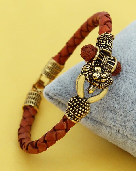 Trishul Damroo Kada Rudraksha Shiv Om for Men, Lord Shiva Bahubali Cuff  Bracelet | eBay