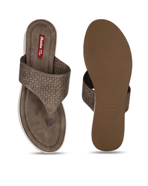 Bata slippers online leather