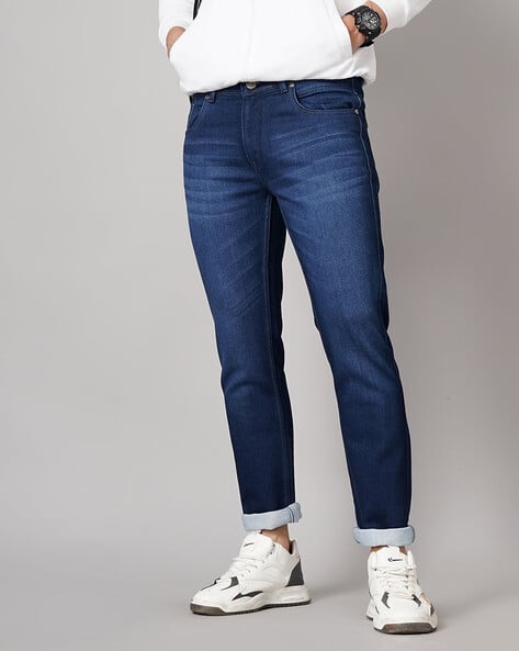 Lightly Washed Slim Fit Jeans