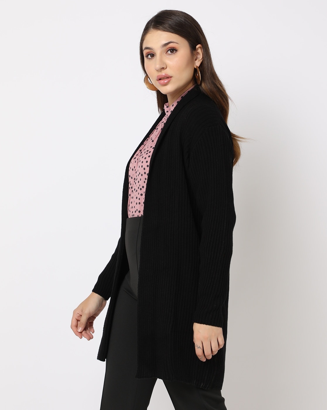 Long open hot sale front cardigan