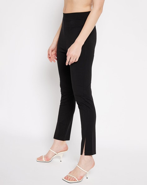 High-Rise Jeggings with Elasticated Waist