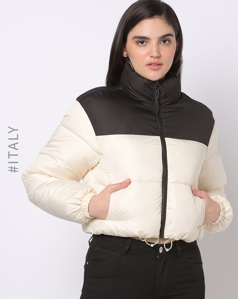 Black high hotsell neck puffer jacket