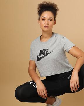 nike hybrid t shirt grey