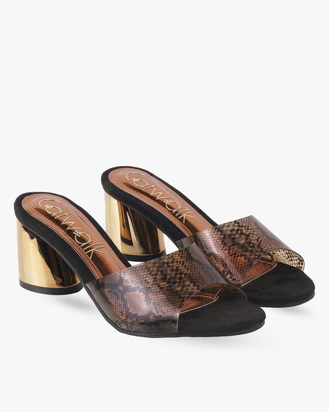 Bronze hotsell block heels