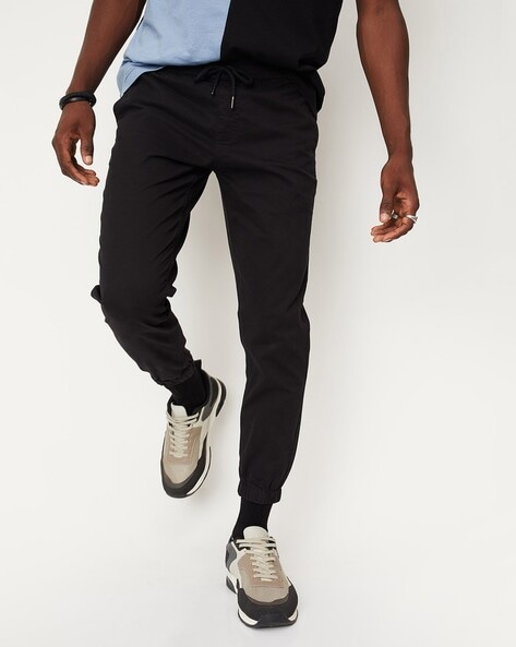 Buy Black Track Pants for Men by MAX Online Ajio